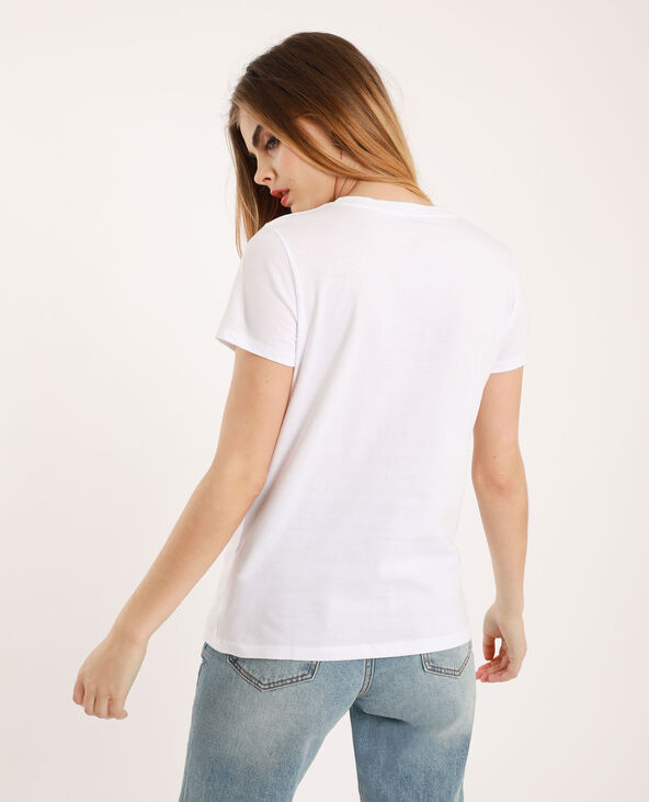 T-shirt Girls support girls blanc - Pimkie