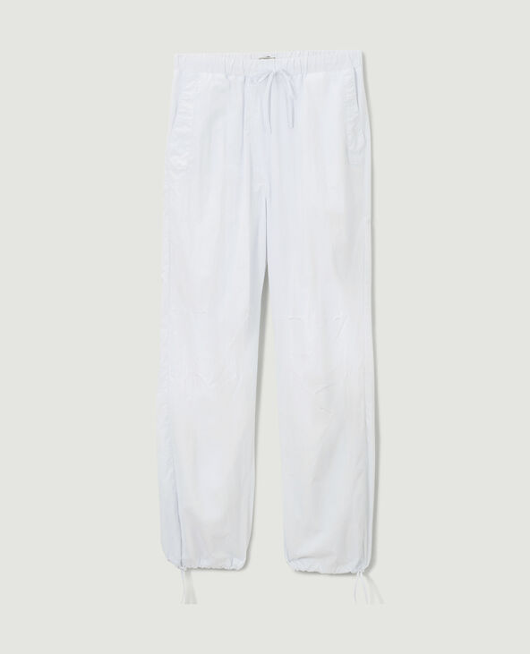 Pantalon parachute blanc - Pimkie