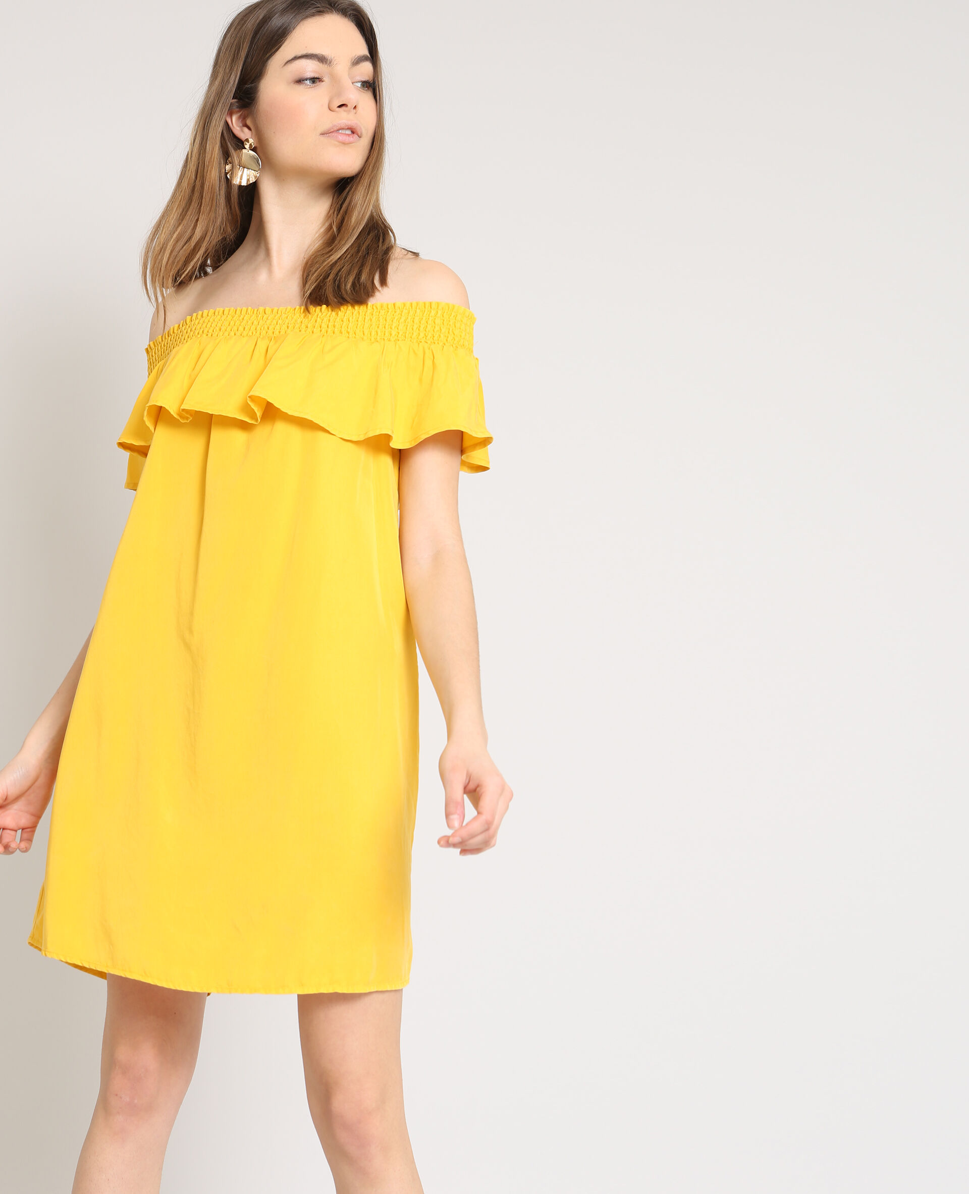 robe encolure bardot