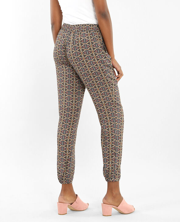 Pantalon fluide imprimé gris - Pimkie