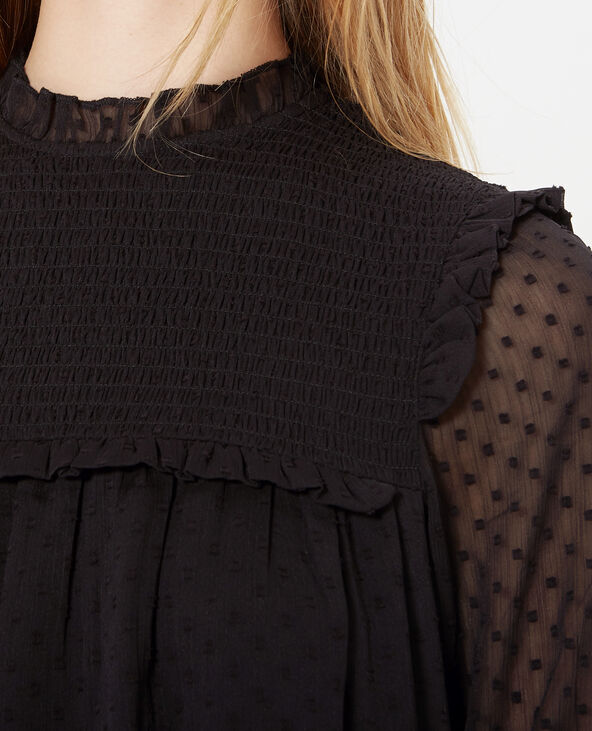 Blouse en plumetis noir - Pimkie