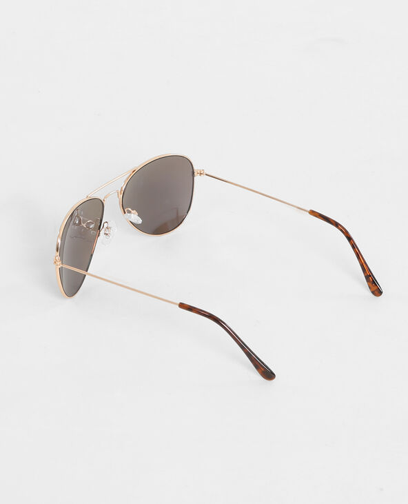 Lunettes de soleil aviateur doré - Pimkie
