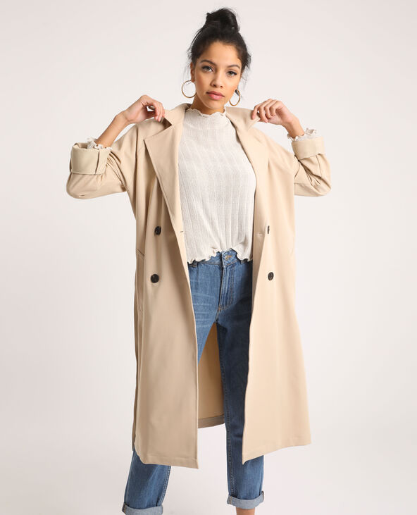 Trench fluide beige - Pimkie