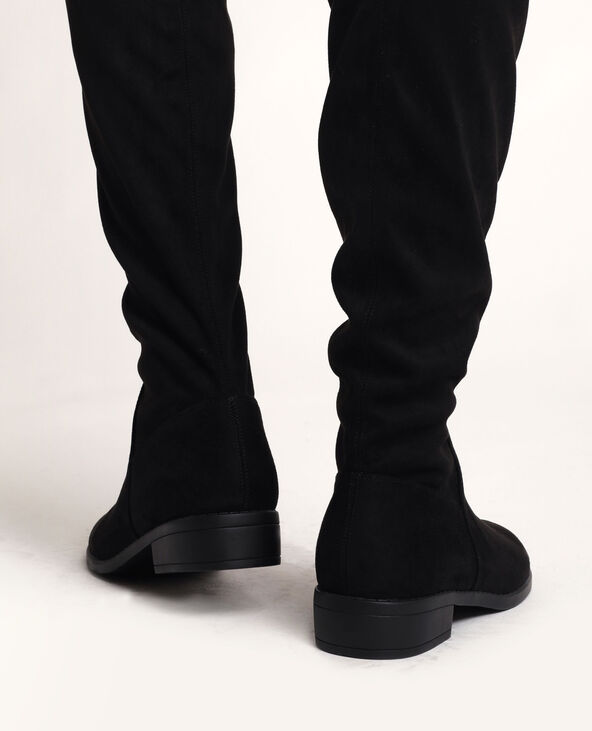 Cuissardes style suédine noir - Pimkie