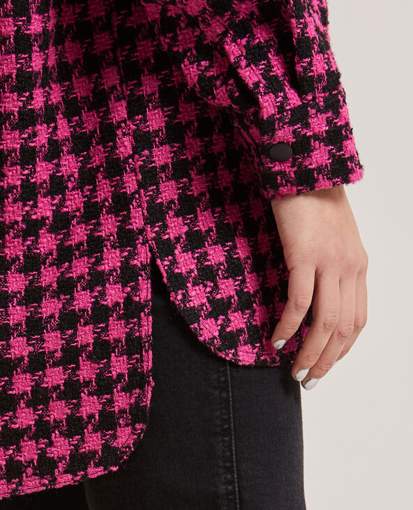 Surchemise en tweed rose - Pimkie