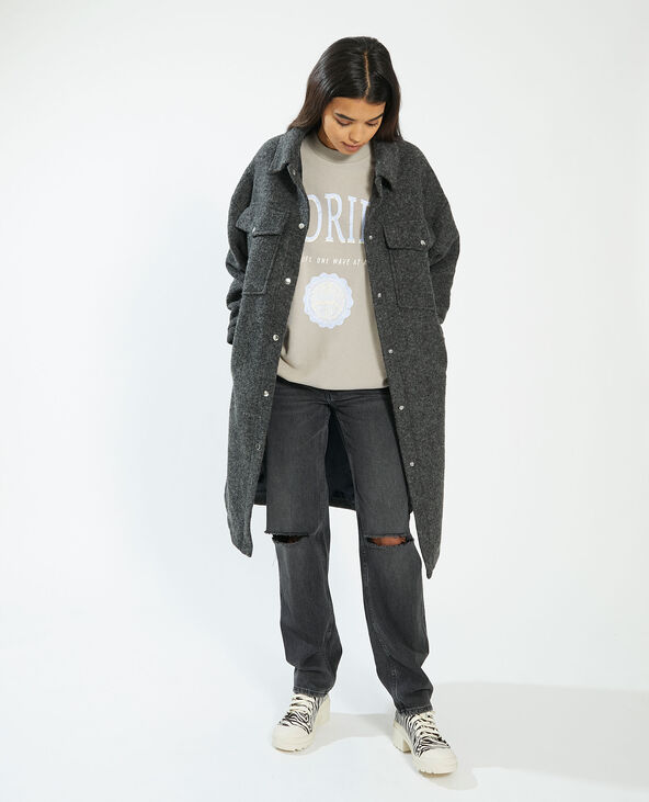 Manteau surchemise gris - Pimkie