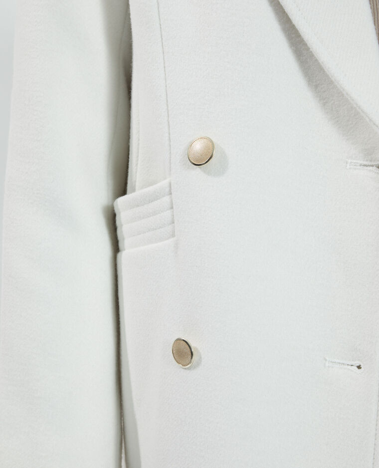 Manteau long blanc - Pimkie