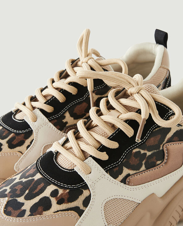 Basket compensee leopard top