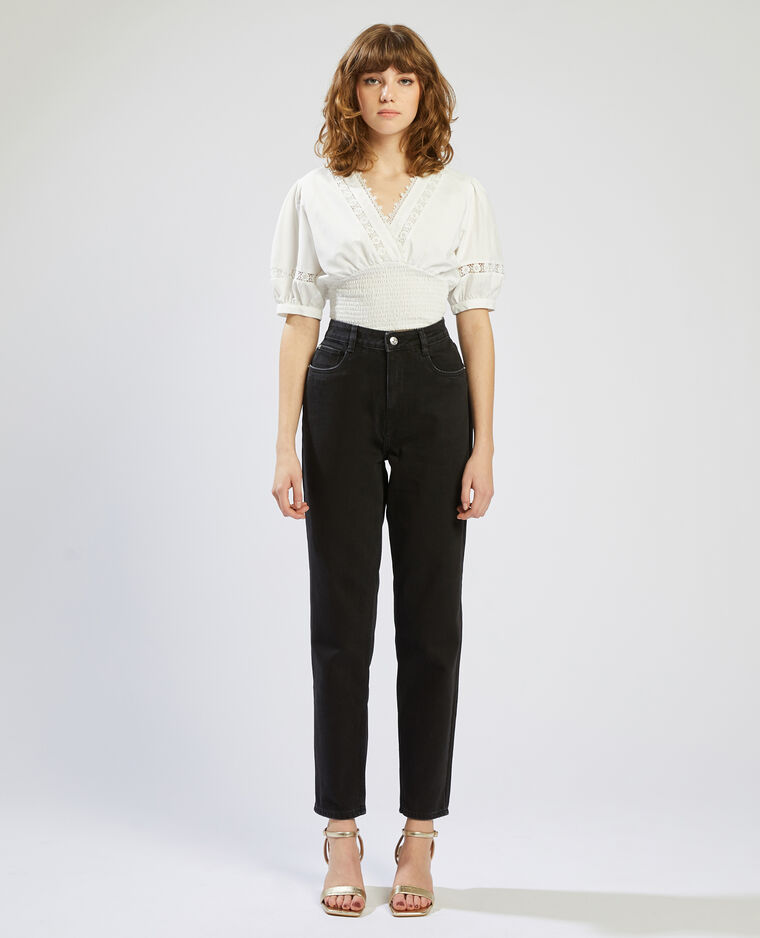 Jean mom taille haute noir - Pimkie