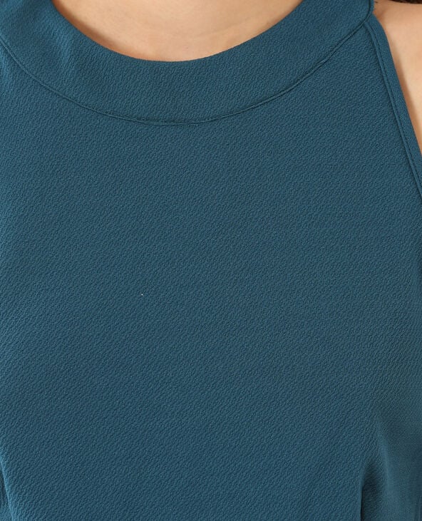 Robe à dos croisé bleu foncé - Pimkie
