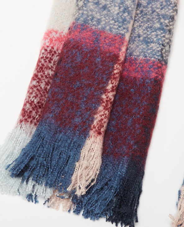Echarpe plaid chaude bleu foncé - Pimkie