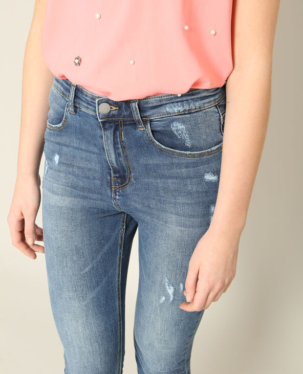 Jean skinny taille haute bleu marine - Pimkie