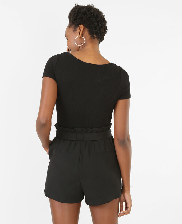 Body col lacet noir - Pimkie