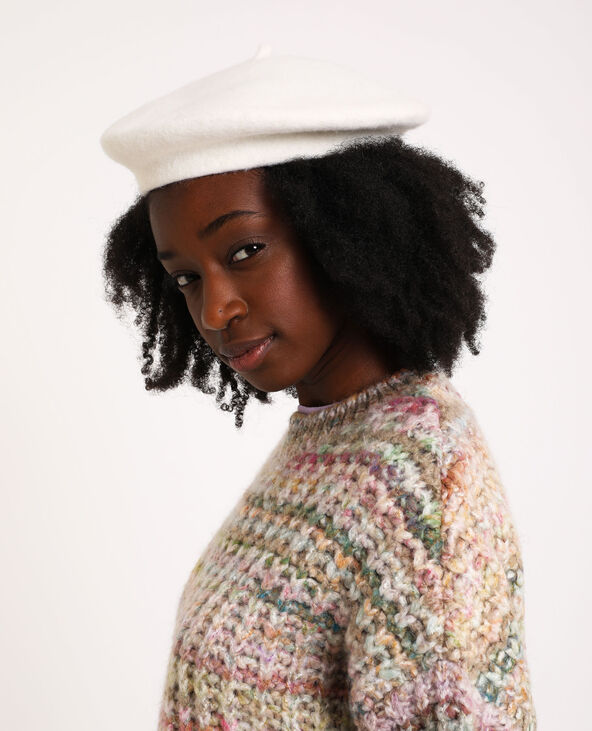 Beret en laine blanc - Pimkie