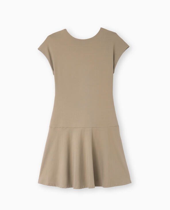 Robe patineuse avec dos nu vert kaki - Pimkie