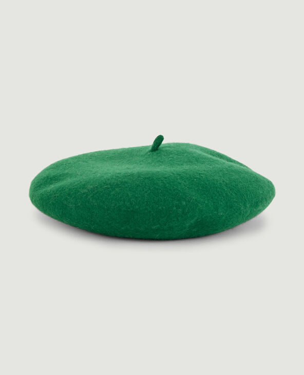 Béret en lainage vert - Pimkie