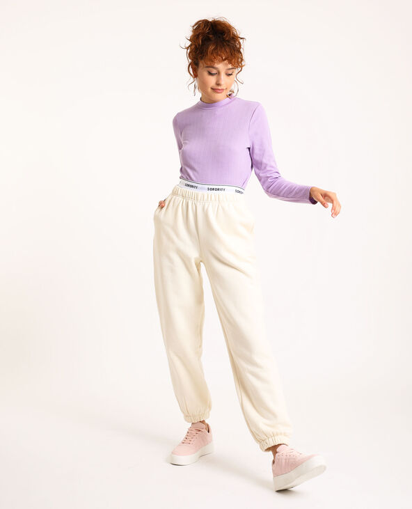 Pantalon molleton beige - Pimkie