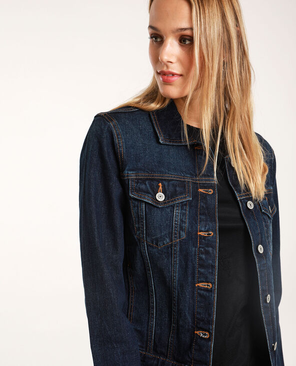 Veste en jean foncé best sale