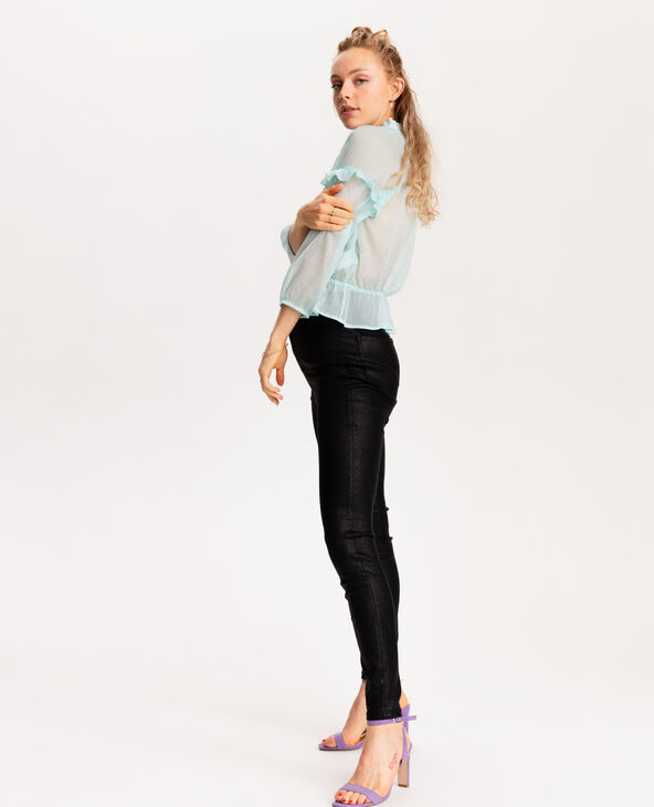 Blouse transparente bleu turquoise - Pimkie