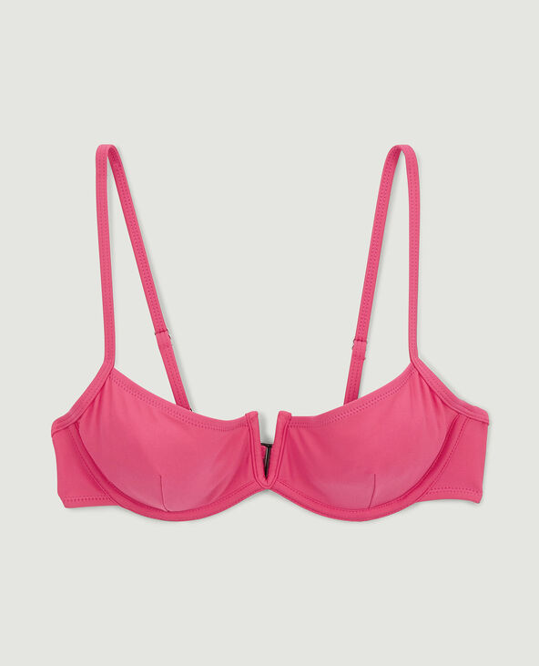 Haut de maillot corbeille rose - Pimkie