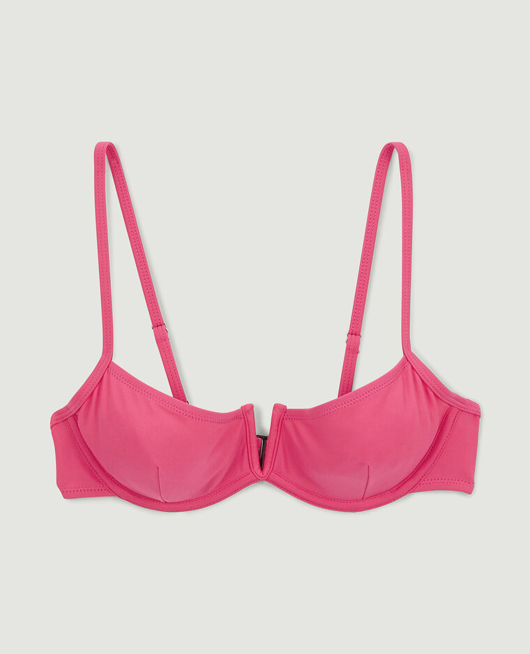 Haut de maillot corbeille rose - Pimkie
