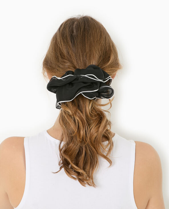 Maxi chouchou en tissu transparent noir - Pimkie