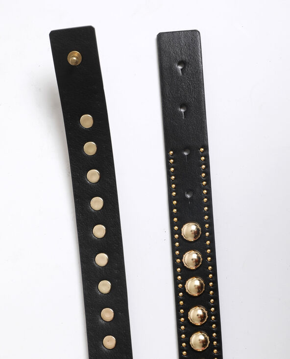 Ceinture à clous noir - Pimkie