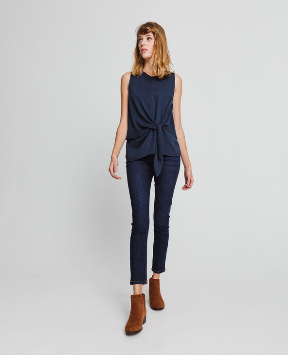 Blouse sans manches bleu marine - Pimkie