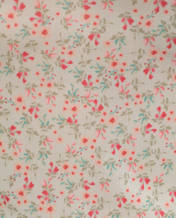 T-shirt à fleurs bleu turquoise - Pimkie
