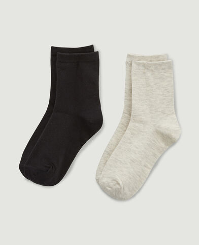 Lot de 2 paires de chaussettes noir - Pimkie