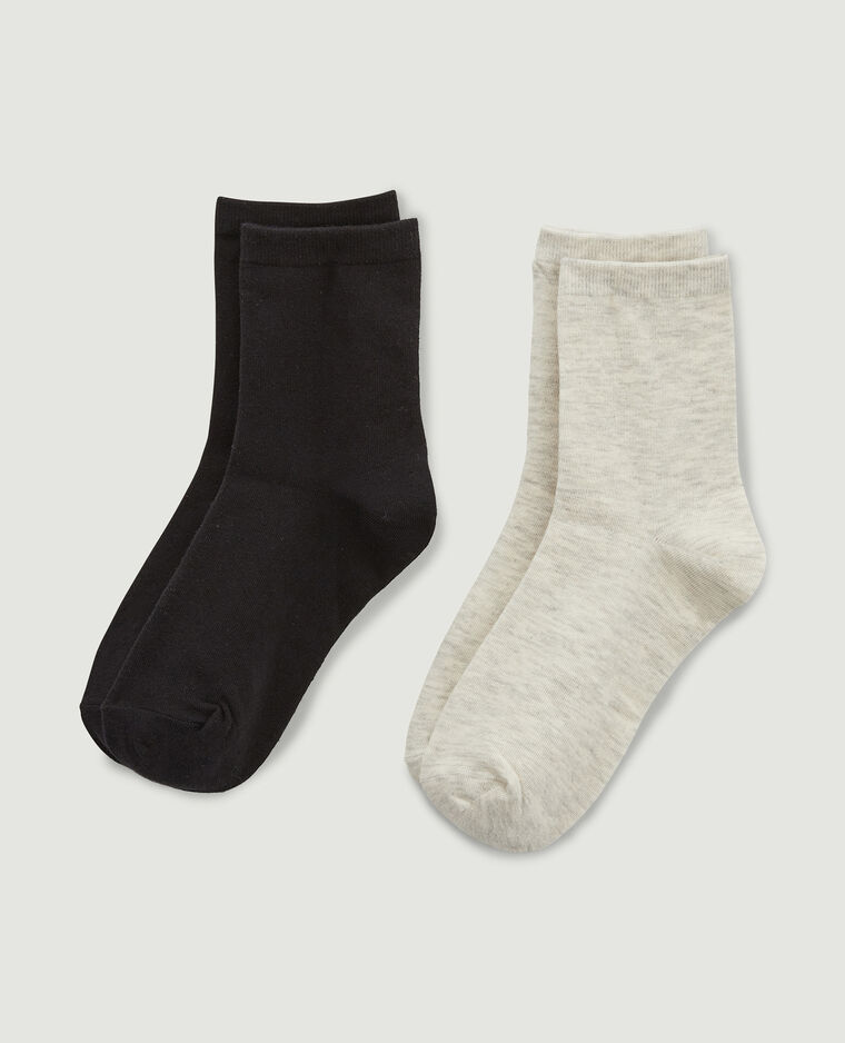 Lot de 2 paires de chaussettes noir - Pimkie
