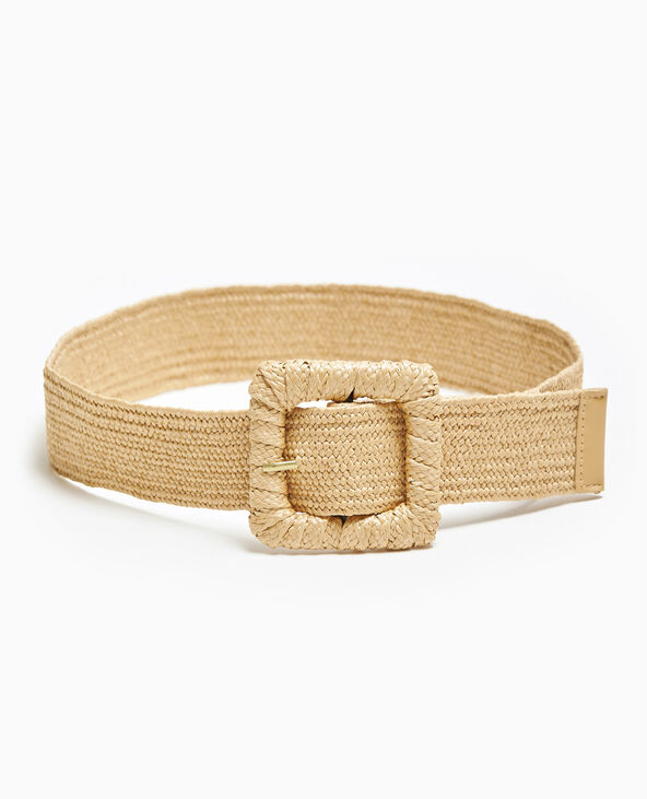 Ceinture en paille beige - Pimkie