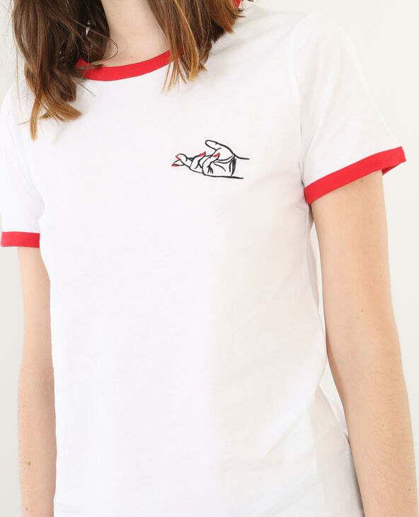 T-shirt imprimé blanc - Pimkie