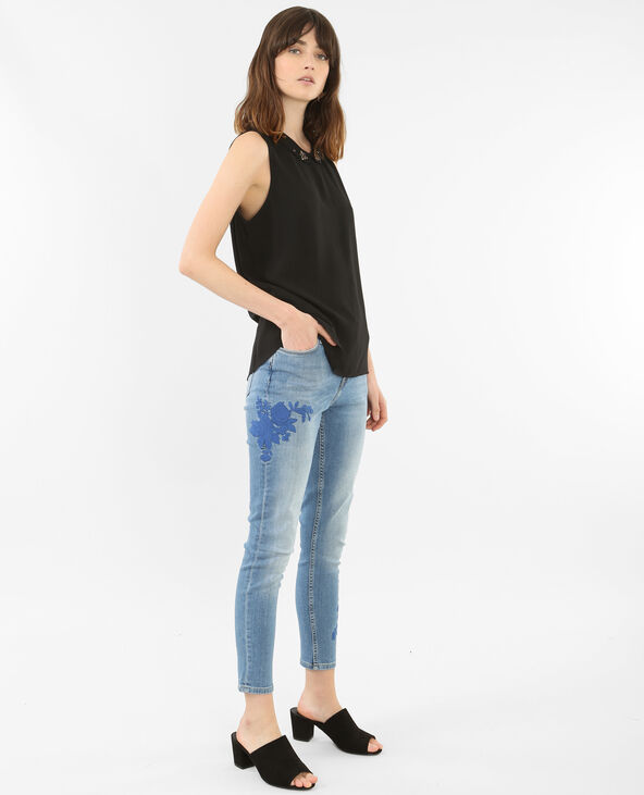Blouse à bijoux noir - Pimkie