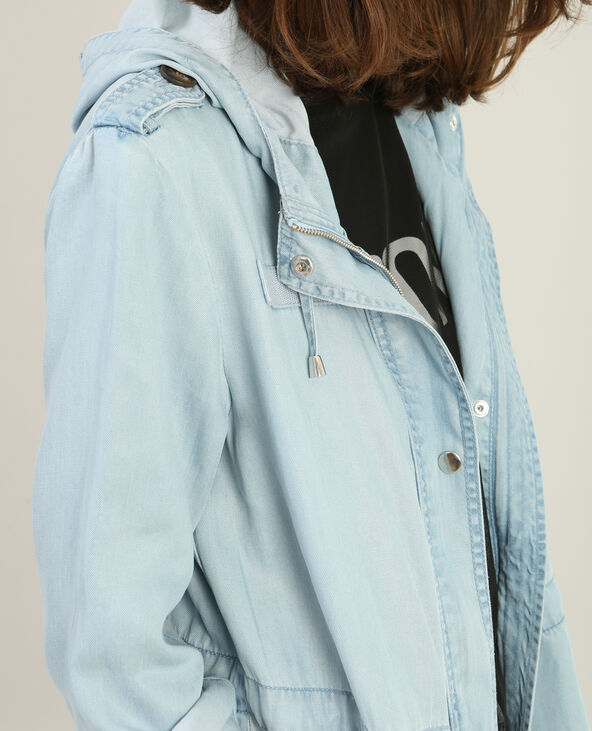 Saharienne fluide Jean bleached - Pimkie