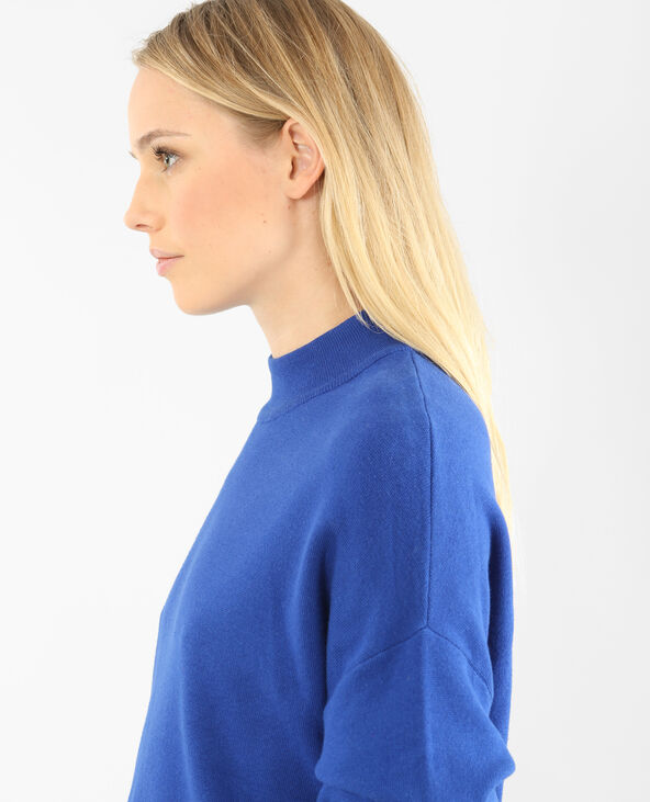 Pull col montant bleu marine - Pimkie