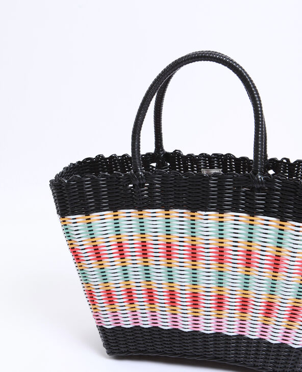 Sac cabas de plage vert de gris - Pimkie