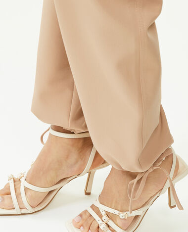 Pantalon cargo bas resserrables camel - Pimkie