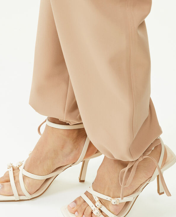Pantalon cargo bas resserrables camel - Pimkie