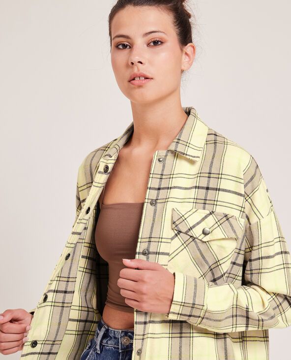 Surchemise en flanelle vert - Pimkie