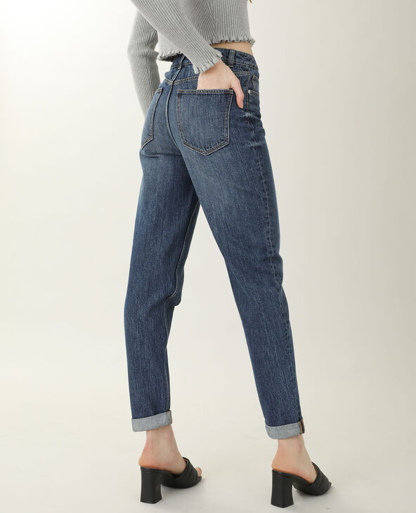 Jean mom bleu marine - Pimkie
