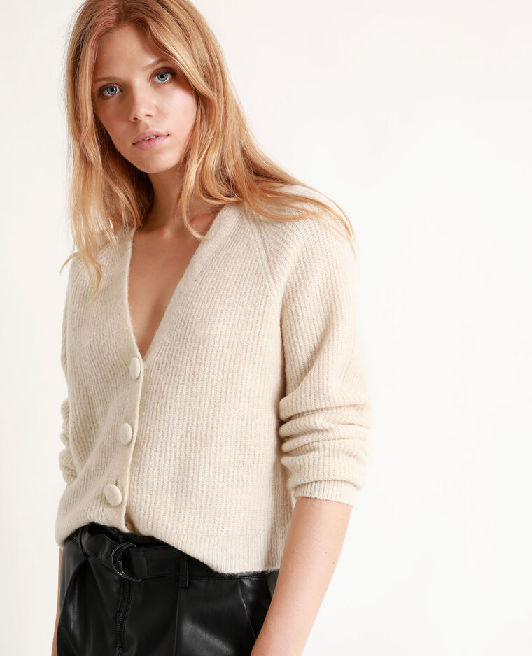  Gilet  boutonn  beige  407639E03A06 Pimkie