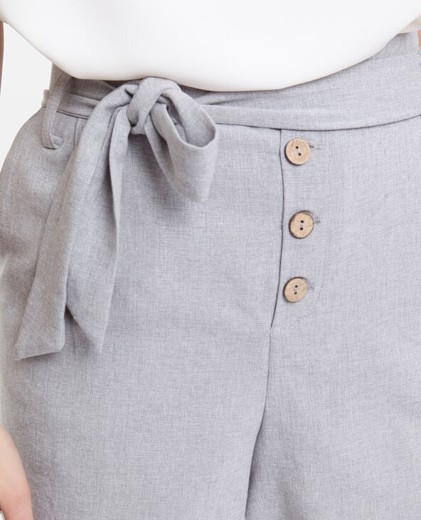 Short fluide gris chiné - Pimkie