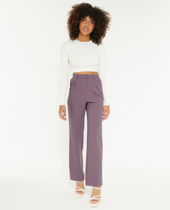 Pantalon droit city lilas - Pimkie
