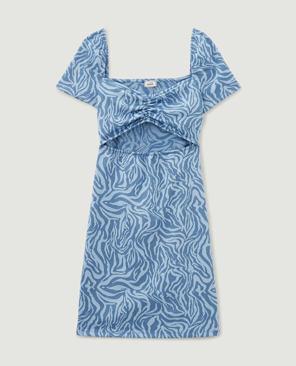 Robe motif psychédélique bleu - Pimkie