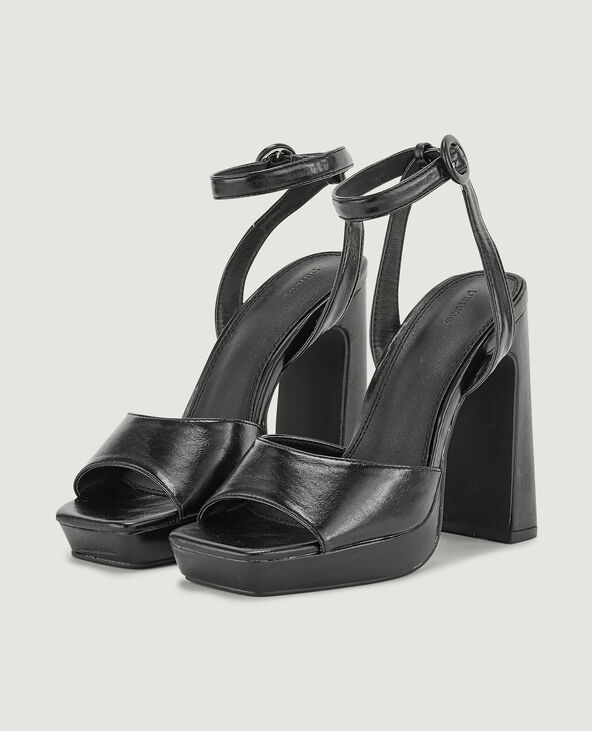 Sandales plateforme noir - Pimkie