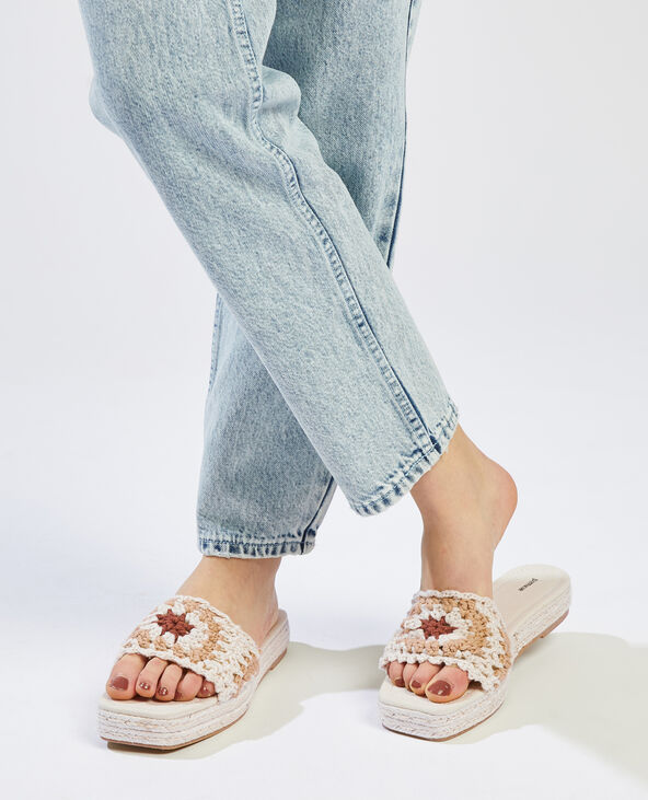 Crochet mules sales