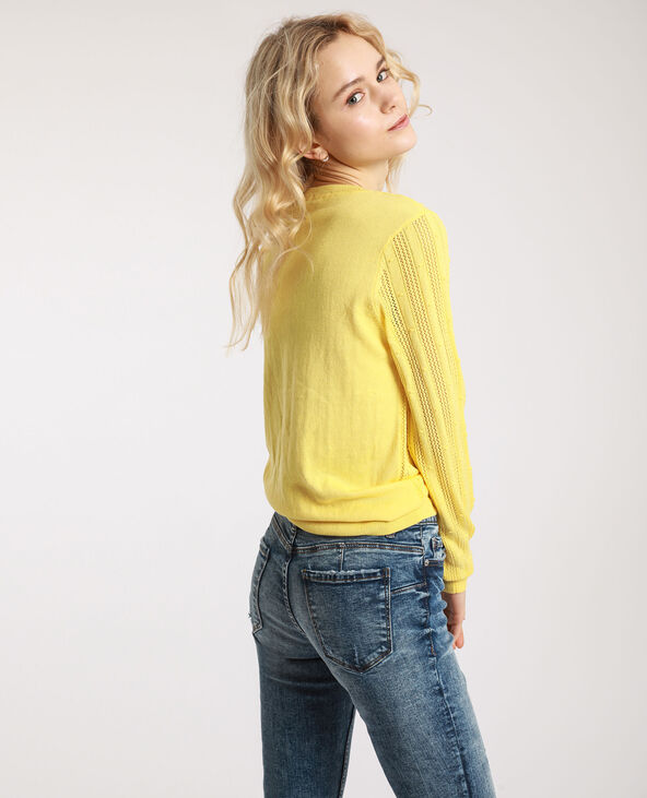 Pull maille fantaisie