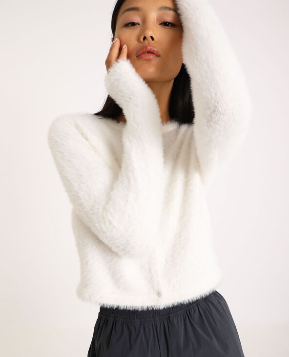 Gilet fluffy blanc - Pimkie