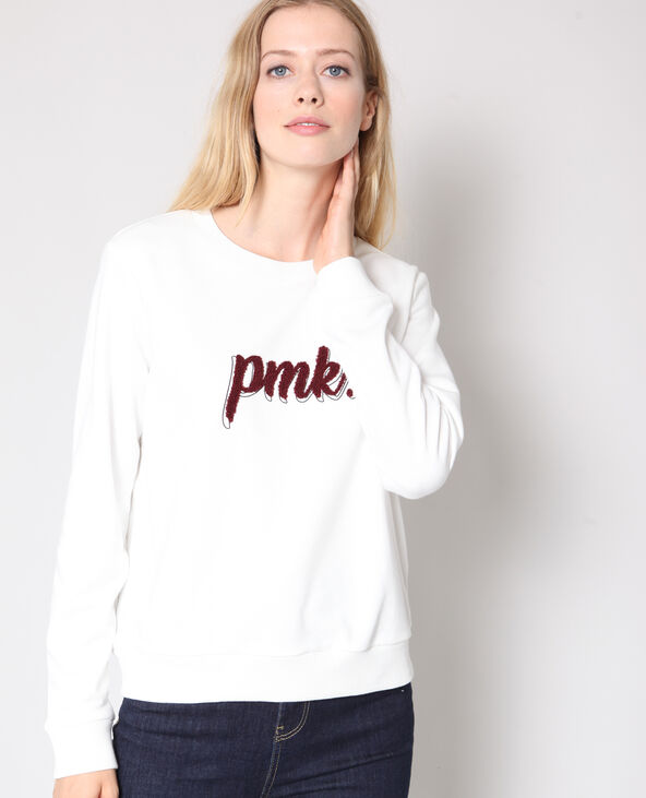 Sweat logo blanc - Pimkie